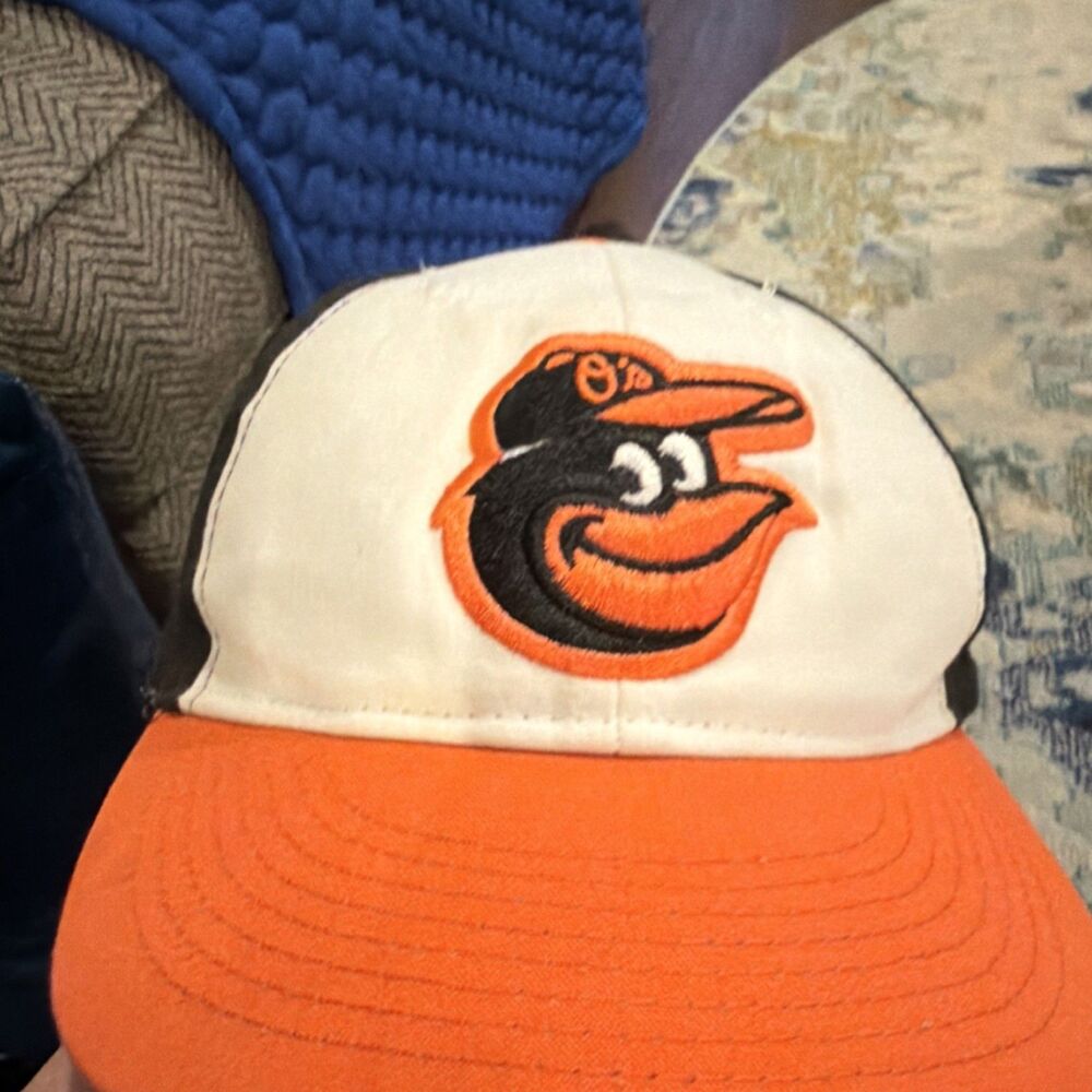 OC Sports Youth Baltimore Orioles MLB Baseball Cap Adjustable Black Orange White